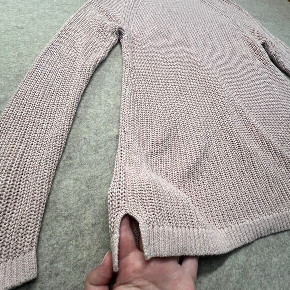 Christopher & Banks Pink 100% Cotton Knit Sweater Size Large - Picture 7 of 7